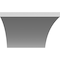Ekena Millwork 5 1/2-in. W x 34-in. D x 40-in. H Thorton Architectural Grade PVC Knee Brace BRCP055X34X40THR - alternate 3
